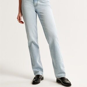 Abercrombie 90’s ultra high rise straight jean extra short xs